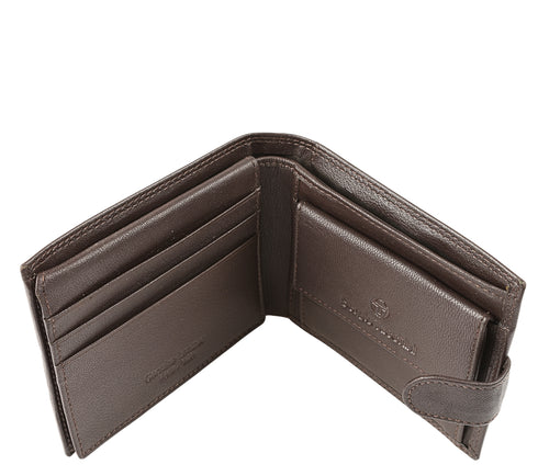 Portofel casual, barbati, SERGIO TACCHINI, 50080 maro, piele naturala